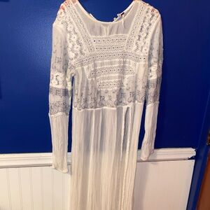 Free People White Lace Dress